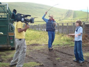 BBC filming at Parker Ranch